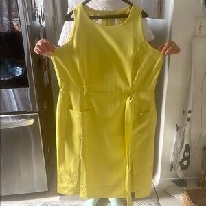 Sunny Yellow Cut Out Sheath Dress Size XXL